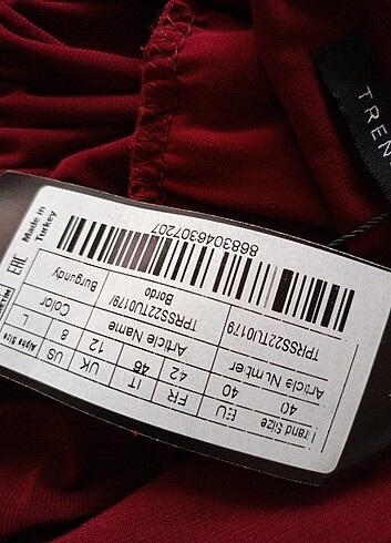 xl Beden bordo Renk STRAPLEZ TULUM