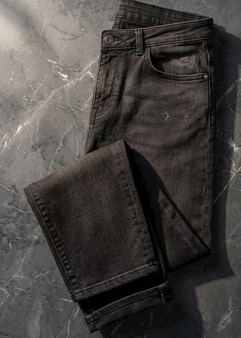 Defacto Koyu Antrasit Denim Jean 25 Beden