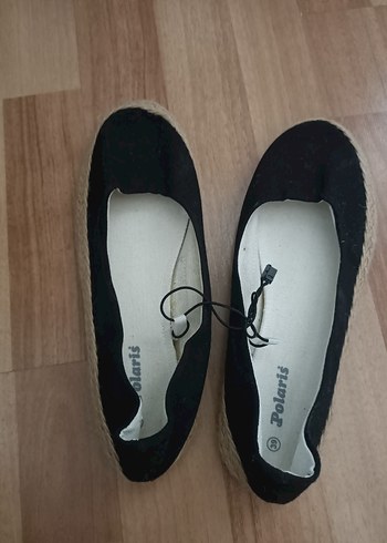 Siyah Dolgu Topuklu Kadın Espadril - Görsel 6