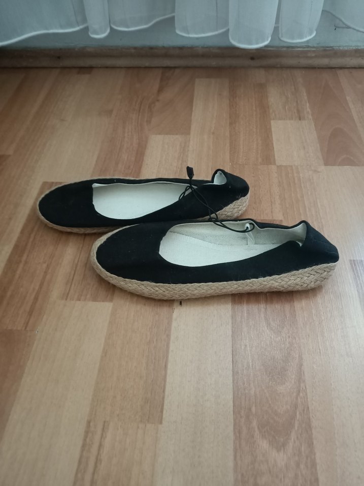 Siyah Dolgu Topuklu Kadın Espadril - Görsel 2