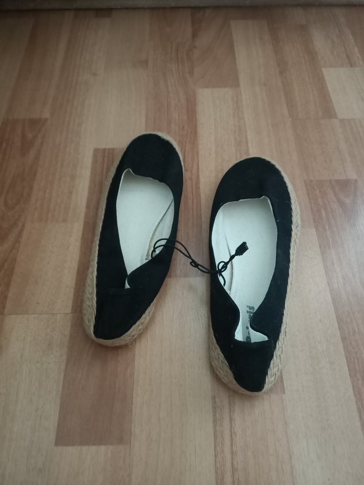 Siyah Dolgu Topuklu Kadın Espadril - Görsel 3