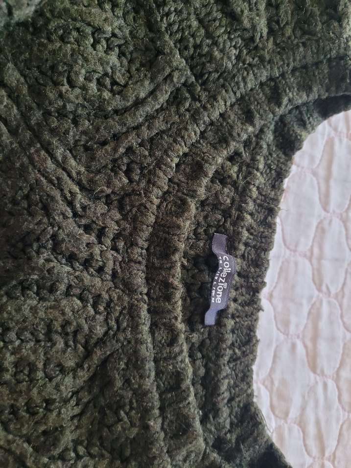 Kadın Haki Bohem Örgü Kazak - Görsel 5