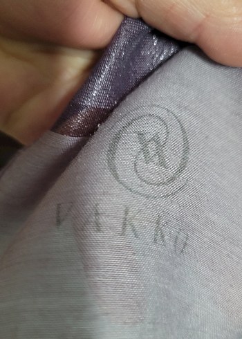 Mor ve Gri Kadın Sargı Şal Velcro Detaylı - Görsel 2