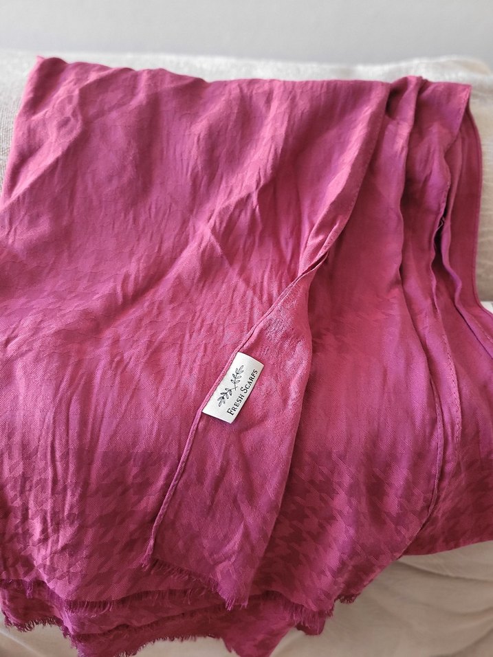 gül kurusu Kadın Bohem Şal Kurdele Detaylı - Görsel 4