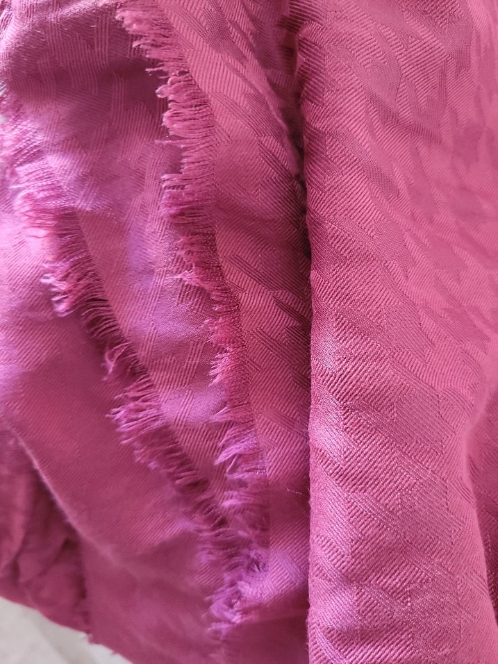 gül kurusu Kadın Bohem Şal Kurdele Detaylı - Görsel 2