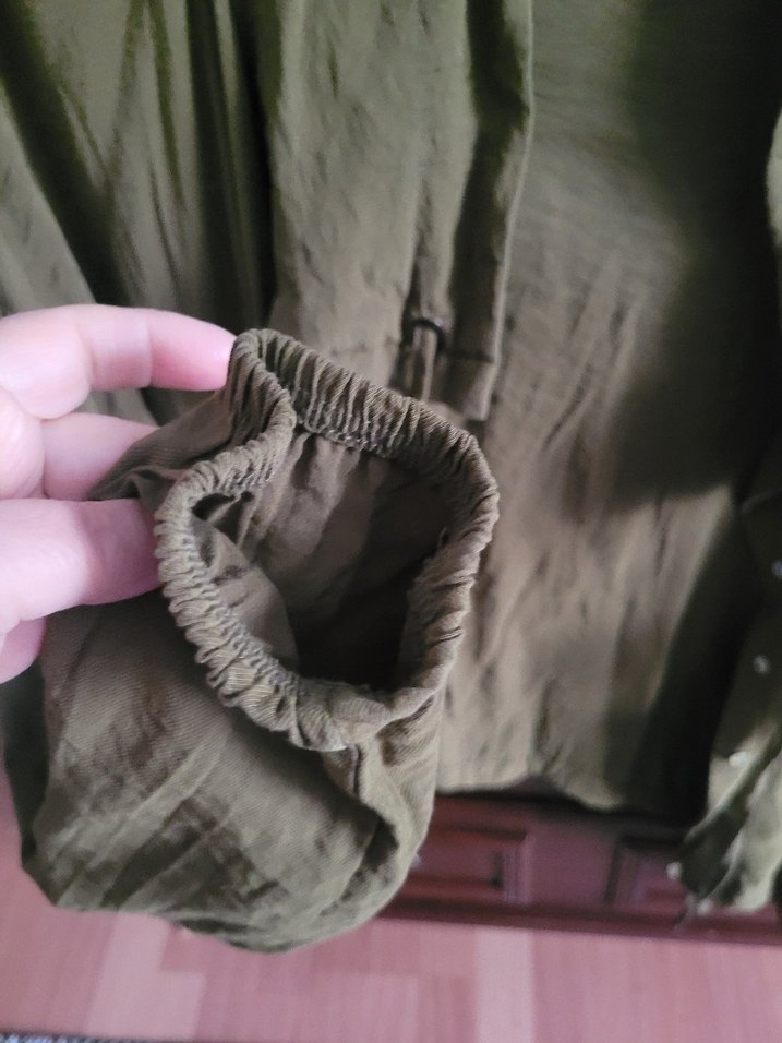 Düğmeli Keten Kadın Ceket - Görsel 5