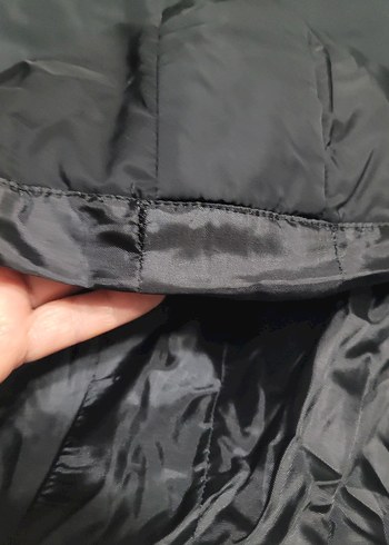 mont siyah önü fermuarlı kapşonlu ghisa - Görsel 5