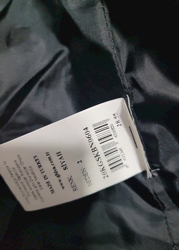 mont siyah önü fermuarlı kapşonlu ghisa - Görsel 7