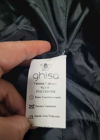 mont siyah önü fermuarlı kapşonlu ghisa - Görsel 8