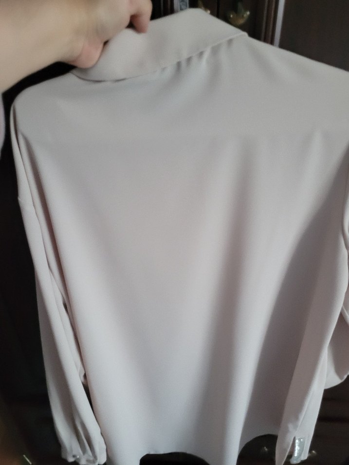 Düğmeli, Yakalı Beyaz Kadın Gömlek - Görsel 4