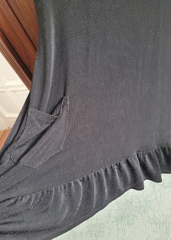 LC Waikiki Siyah Uzun Kollu Kadın Tişört - Görsel 5