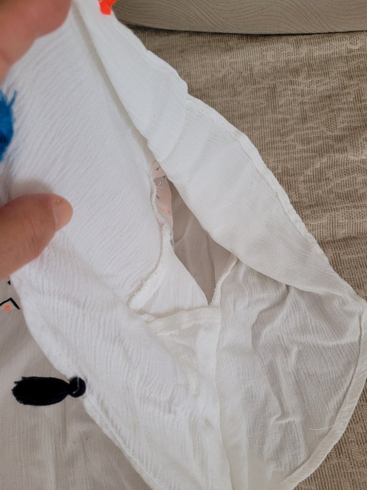 Nakışlı Bohem Kız Bluzu Püsküllü - Görsel 4