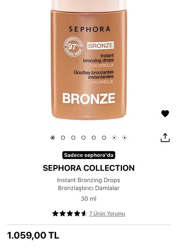 Sephora Bronze Anında Bronzlaştırıcı Damla - Görsel 3