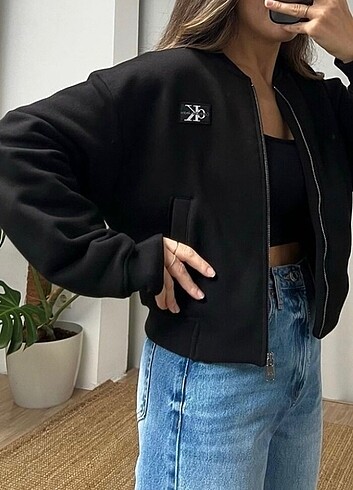 m Beden siyah Renk Calvin Klein Bomber Ceket