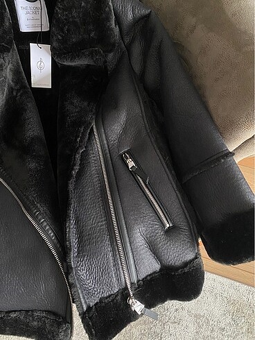 Stradivarius Stradivarius Suni Yünlü Biker Ceket