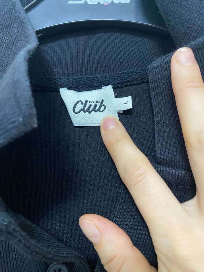 Erkek Siyah Uzun Kollu Polo Yaka - Görsel 2