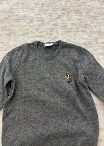 Gri Erkek Yün Kazak - Görsel 2