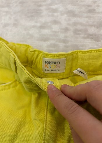 Sarı erkek çocuk şort - Görsel 3