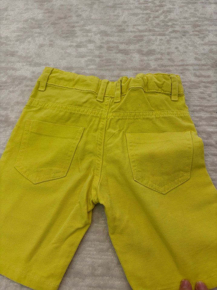 Sarı erkek çocuk şort - Görsel 4