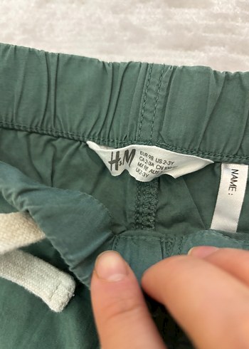 Erkek Çocuk Yeşil Pamuklu Şort - Görsel 3