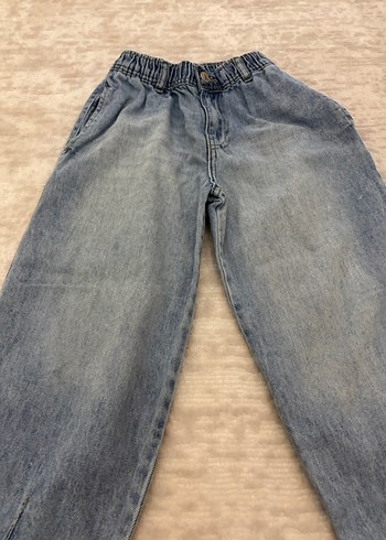 Erkek-Kız Çocuk Bol Kesim kot Pantolon - Görsel 2