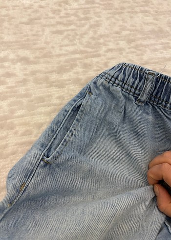 Erkek-Kız Çocuk Bol Kesim kot Pantolon - Görsel 4