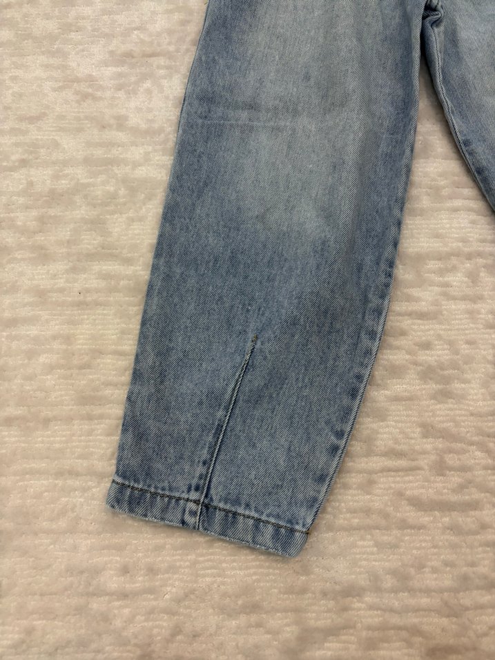 Erkek-Kız Çocuk Bol Kesim kot Pantolon - Görsel 3