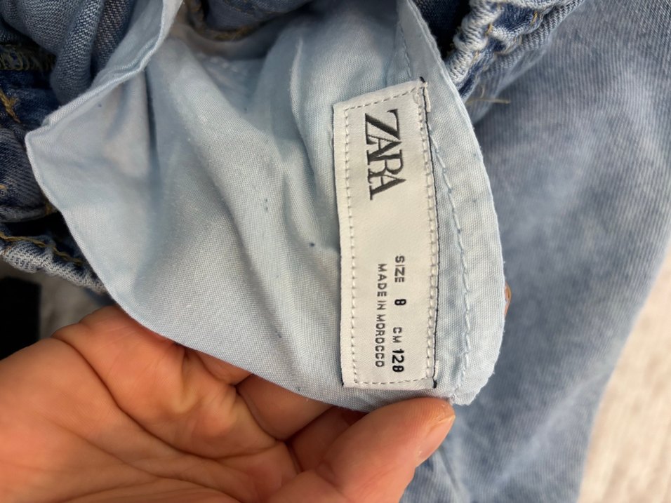 Erkek-Kız Çocuk Bol Kesim kot Pantolon - Görsel 5