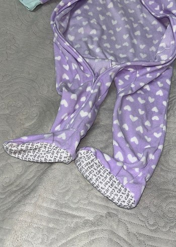 Fermuarlı Lila Bebek Tulumu - Görsel 6