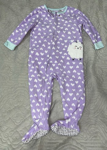 Fermuarlı Lila Bebek Tulumu - Görsel 2