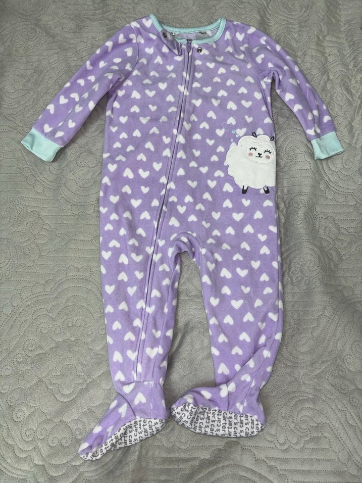 Fermuarlı Lila Bebek Tulumu - Görsel 2