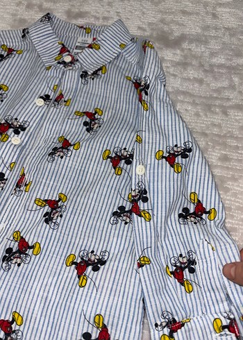 Erkek Çocuk Renkli Baskılı Uzun Kollu Gömlek - Görsel 4