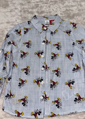 Erkek Çocuk Renkli Baskılı Uzun Kollu Gömlek - Görsel 2