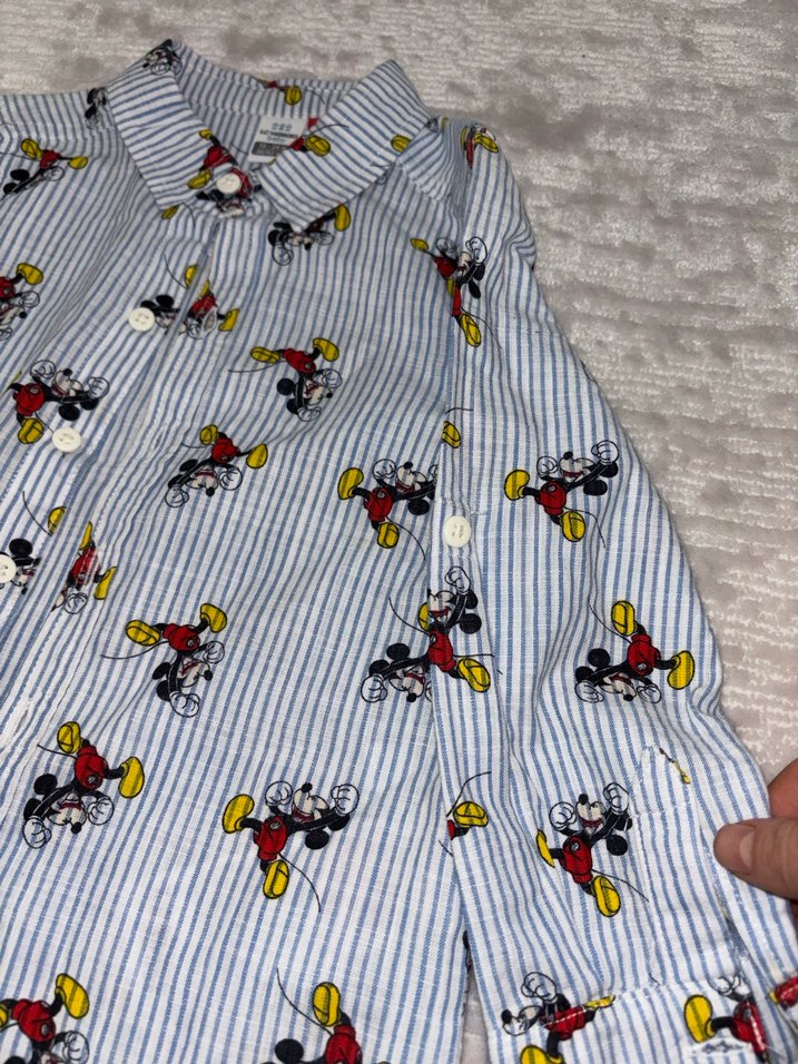 Erkek Çocuk Renkli Baskılı Uzun Kollu Gömlek - Görsel 4