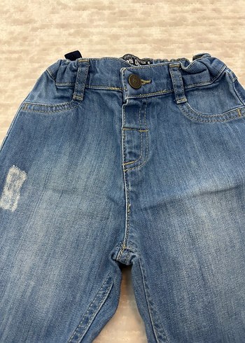 Erkek Parlak Mavi Bol Kesim Kot Şort - Görsel 2