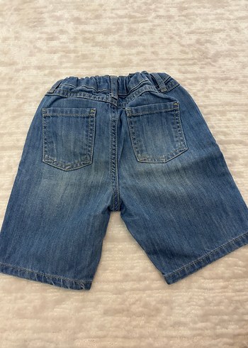 Erkek Parlak Mavi Bol Kesim Kot Şort - Görsel 4