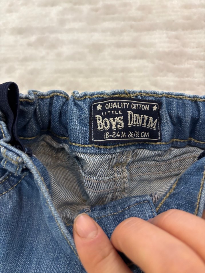 Erkek Parlak Mavi Bol Kesim Kot Şort - Görsel 3