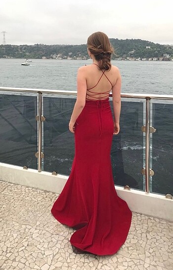 xs Beden Alfa beta kırmızı elbise