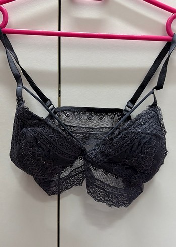 Siyah Gotik Dantel Bralet - Görsel 3