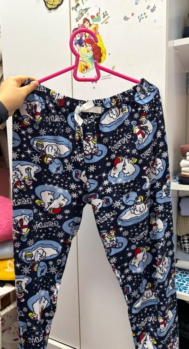 Renkli Baskılı Kadın Pijama Altı - Görsel 2