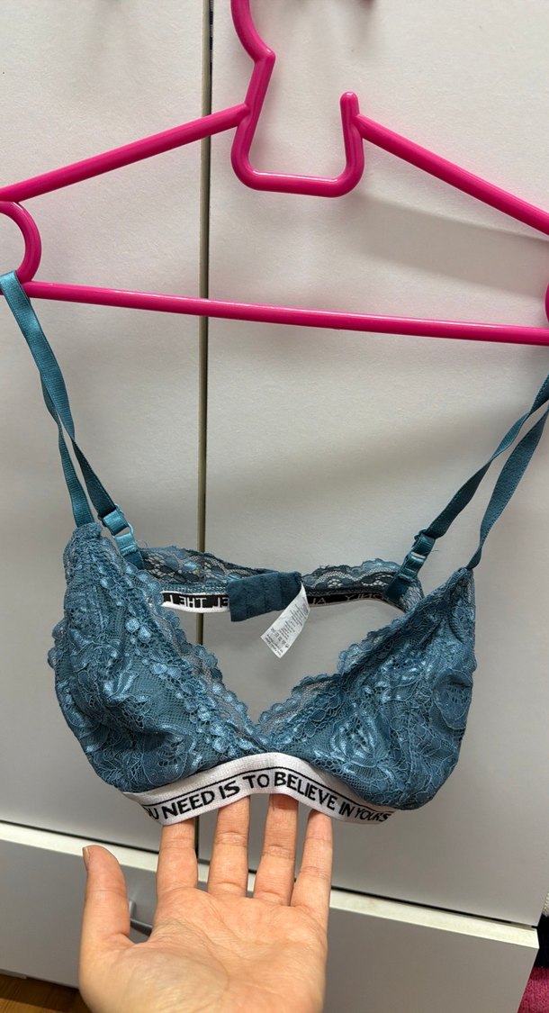 Mavi Dantel Atlet Sütyen - Görsel 2