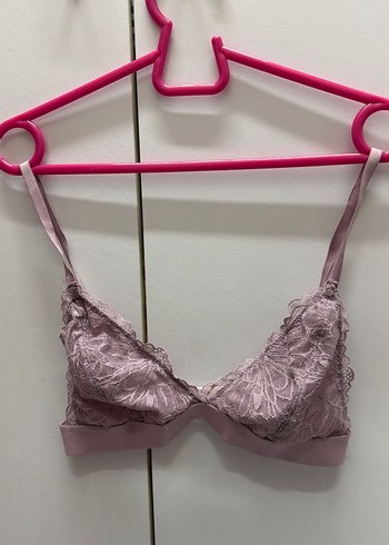 Pastel Pembe Dantel Bohem Bralet - Görsel 6