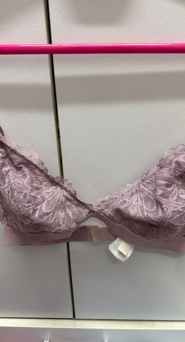 Pastel Pembe Dantel Bohem Bralet - Görsel 3