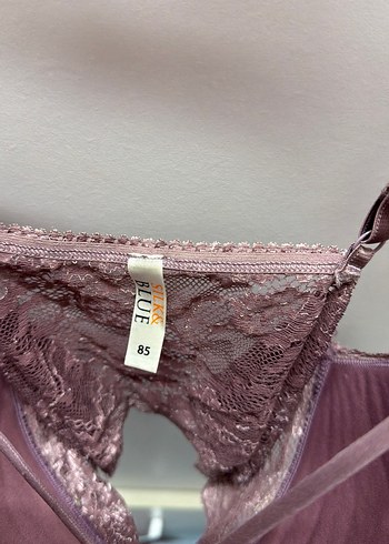 Dantel Detaylı Pembe Bohem Bralet - Görsel 3