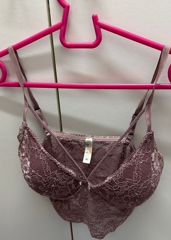 Dantel Detaylı Pembe Bohem Bralet - Görsel 4