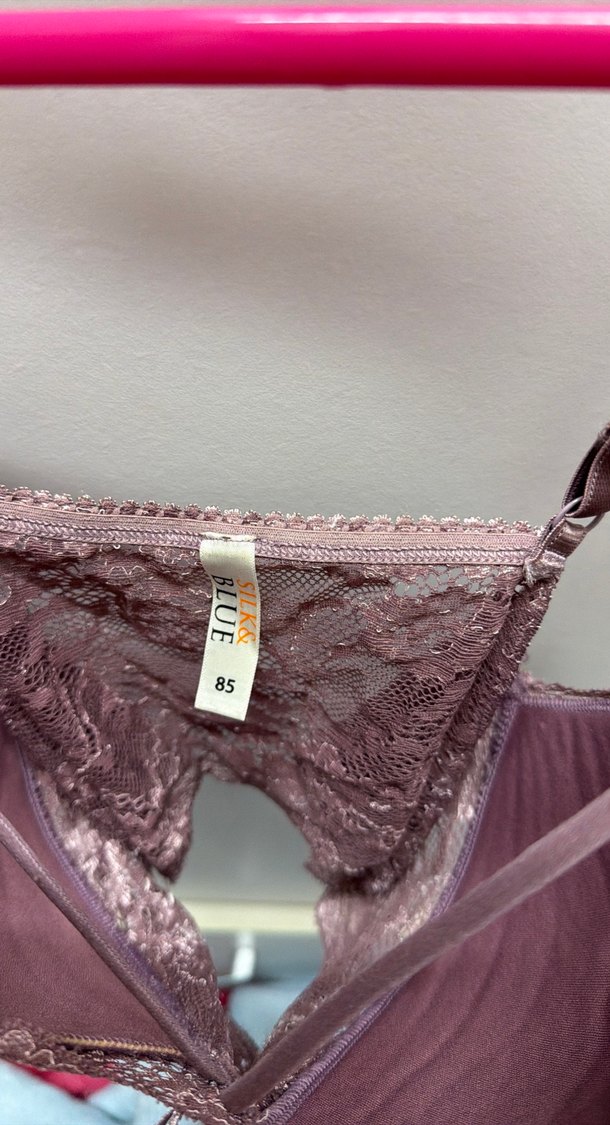 Dantel Detaylı Pembe Bohem Bralet - Görsel 3