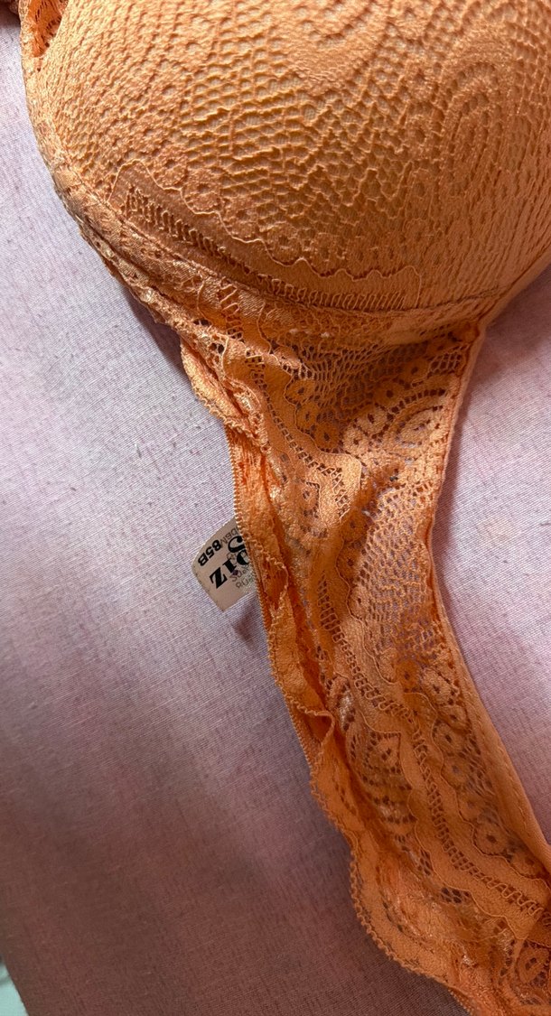 Bej Vintage Dantel Bohem Sütyen - Görsel 3