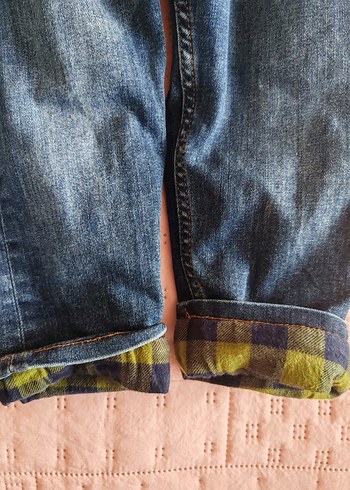 H&M Kız Çocuk Mavi Denim Askılı Tulum