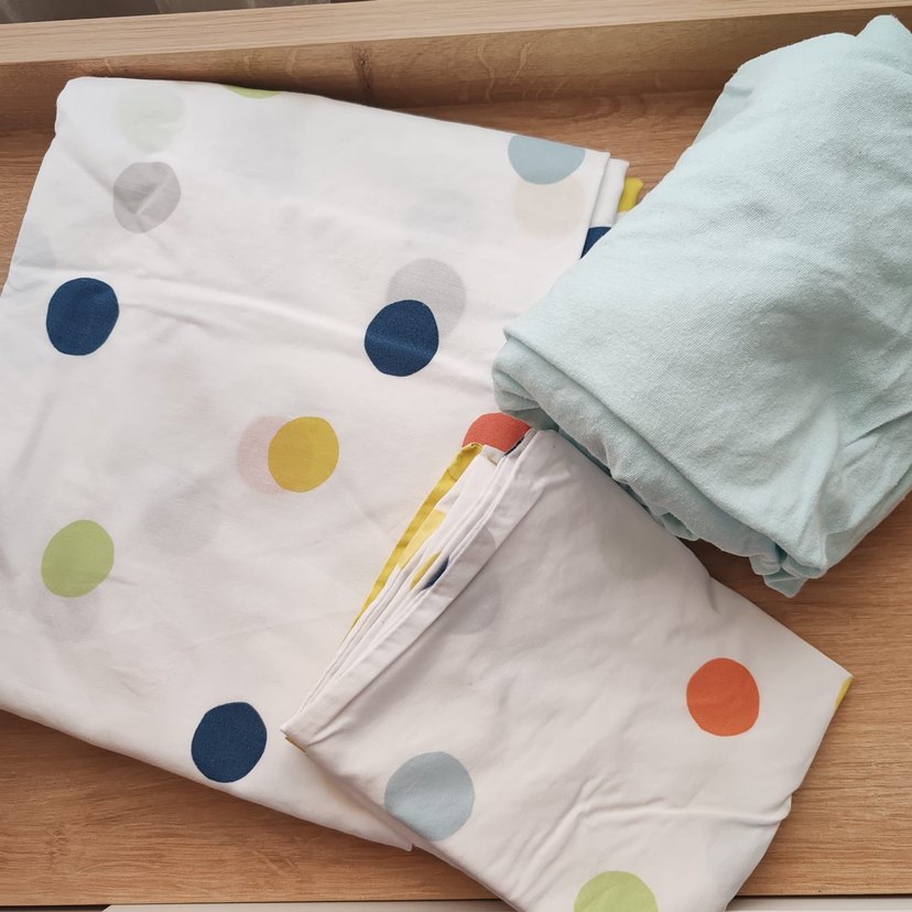 IKEA Yurtdışı, Bebekler için Renkli Puantiyeli Nevresim Takımı - Görsel 3