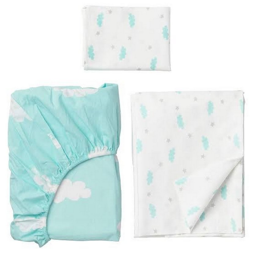 IKEA Yurtdışı Pamuk Mavi Baskılı Çocuk Nevresim Seti - Görsel 2